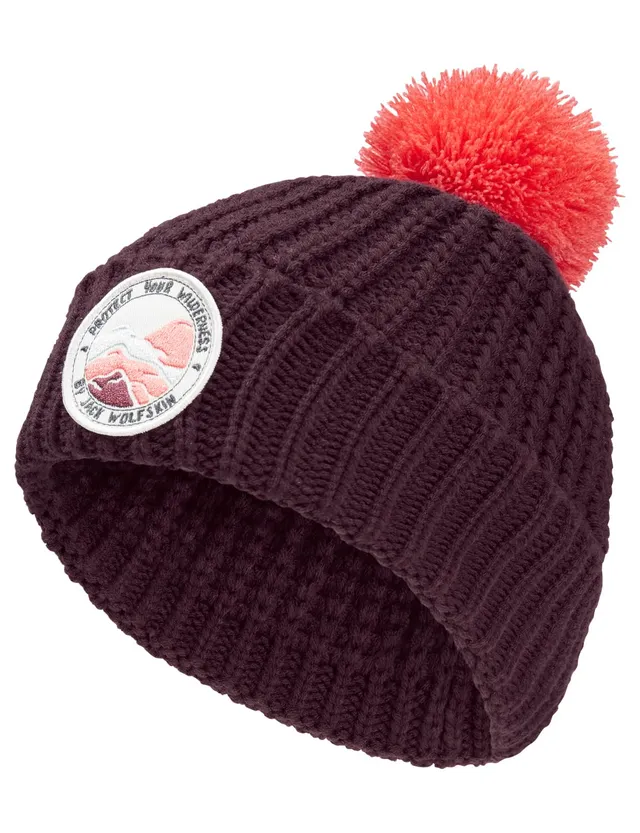 jack-wolfskin-pompom-badge-beanie-k-kinder-m-tze-microfleece-gef-ttert image 1