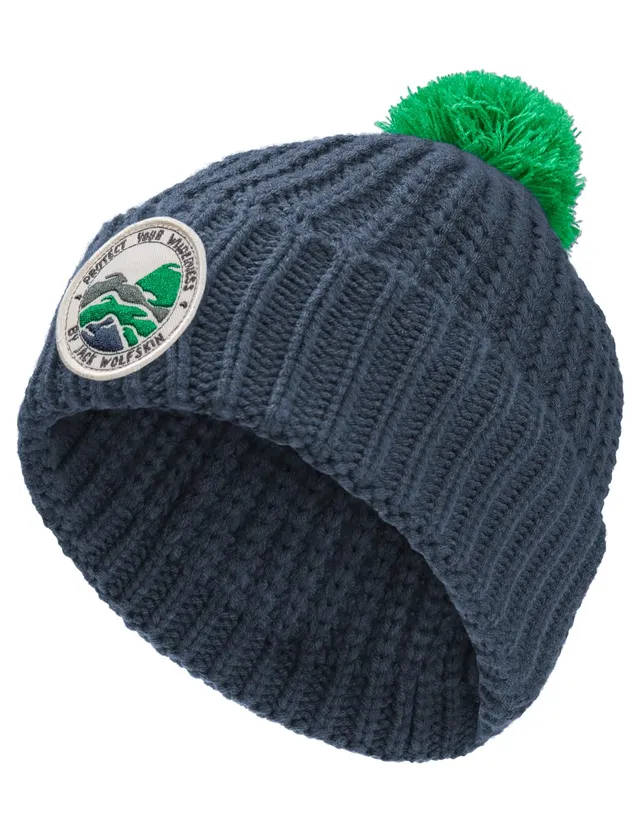 jack-wolfskin-pompom-badge-k-kinder-beanie-m-tze-kratzfreies-polyacryl-microflee image 1