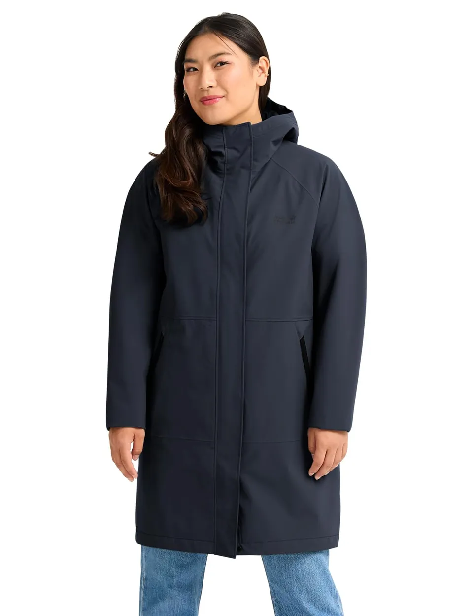 jack-wolfskin-onera-2l-coat-w-damen-regenmantel-langer-2-lagen-alltagsmantel image 1