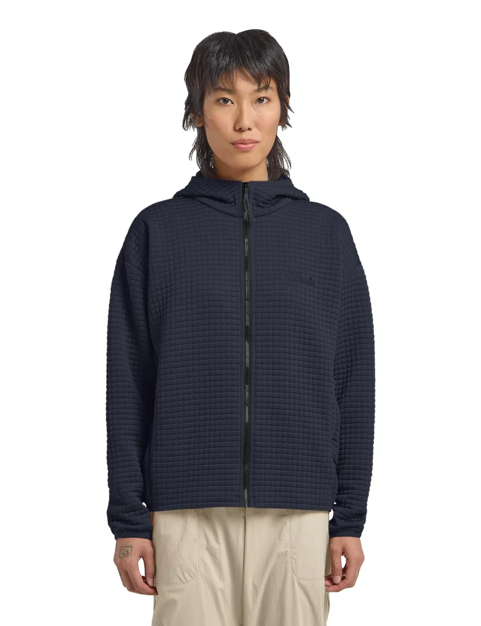jack-wolfskin-mogari-hooded-fz-w-damen-fleecejacke-mit-kapuze-waffelfleece-vollr image 1
