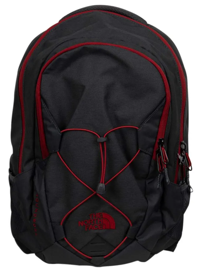 the-north-face-groundwork-rucksack-dark-grey-heather-cardinal-red-robuster-allta image 1
