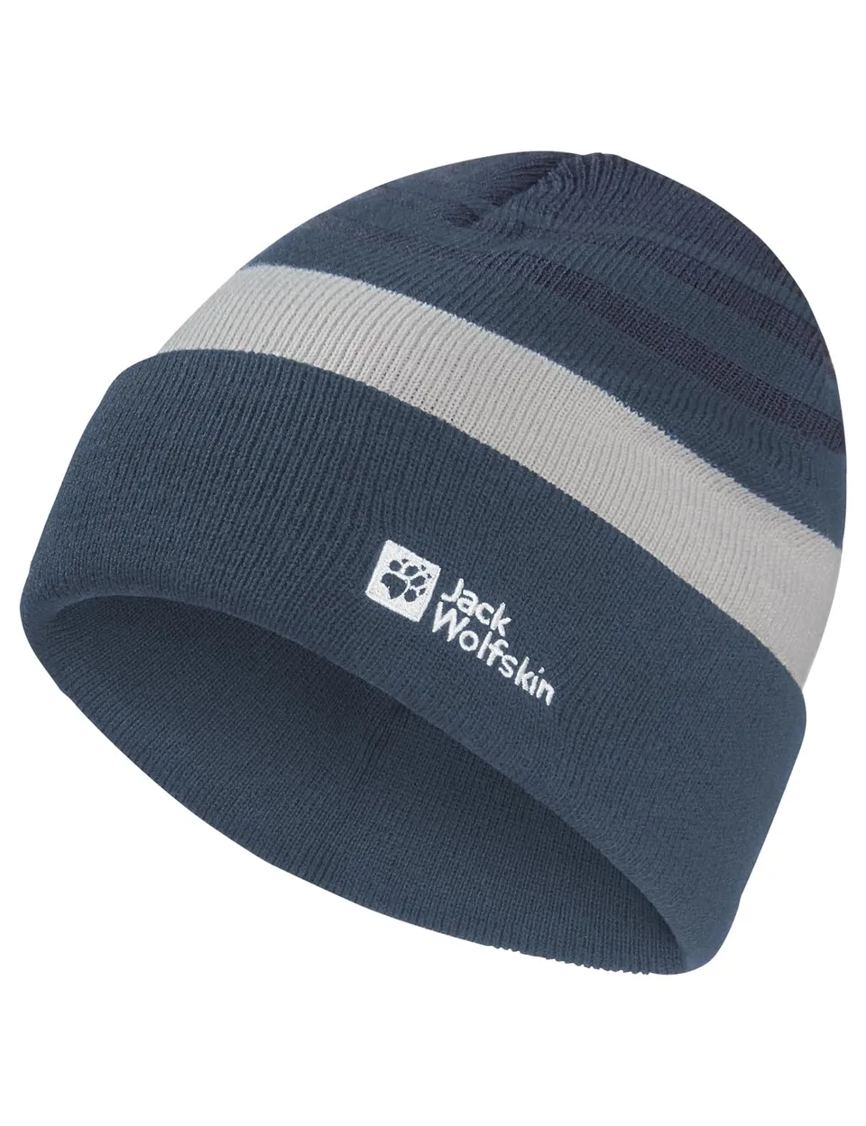 jack-wolfskin-stripy-knit-beanie-k-kinder-strickm-tze-kratzfreie-polyacryl-beani image 1