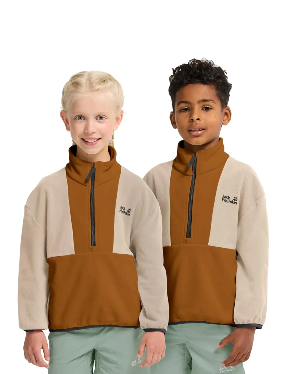 jack-wolfskin-colorblock-taunus-hz-k-kinder-fleecepullover-mit-halbrei-verschlus image 1