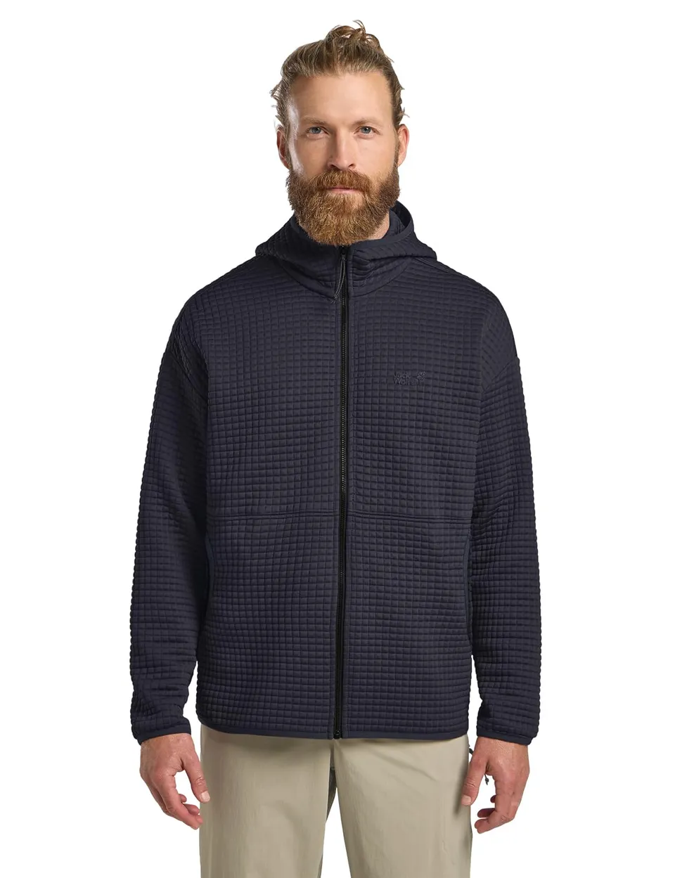jack-wolfskin-mogari-hooded-fz-m-herren-fleecejacke-mit-kapuze-waffelfleece-mit- image 1