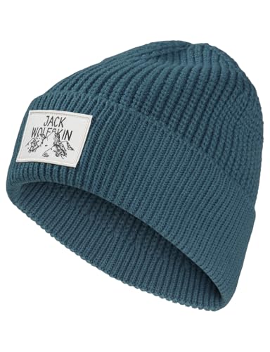 jack-wolfskin-badge-beanie-leichte-unisex-strickm-tze-mit-berg-logo-aluminium-bl image 7