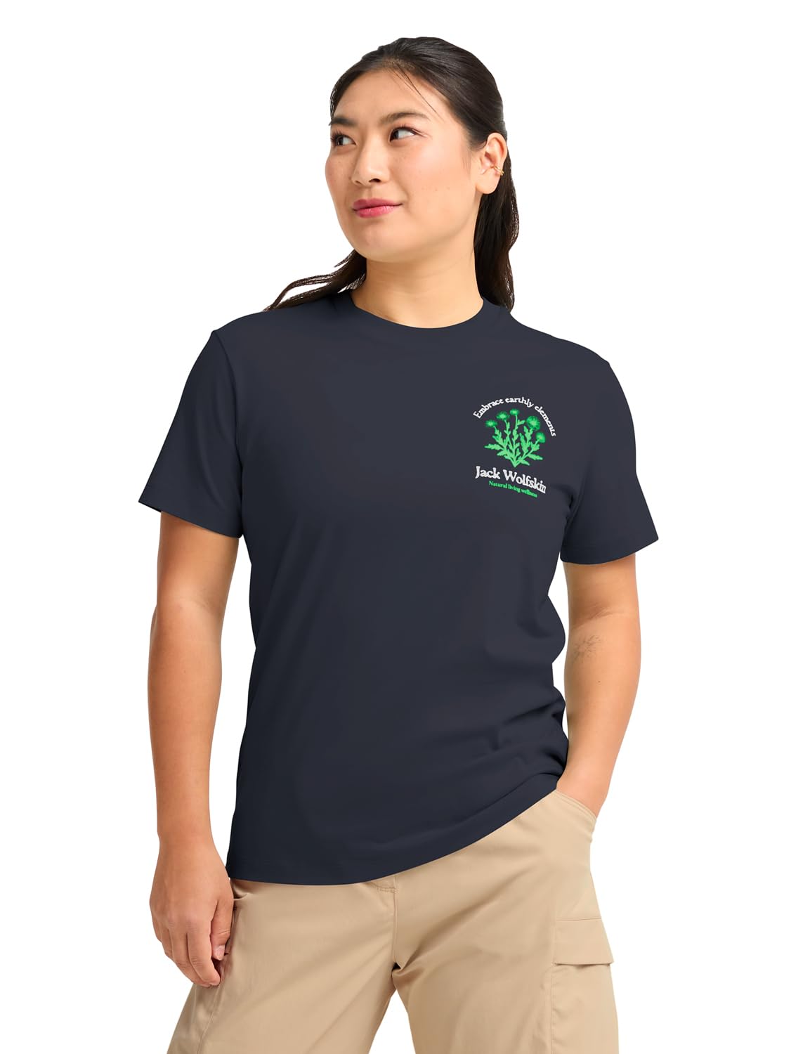 jack-wolfskin-damen-carefree-t-w-bio-baumwoll-t-shirt-f-r-damen-1er-pack image 1