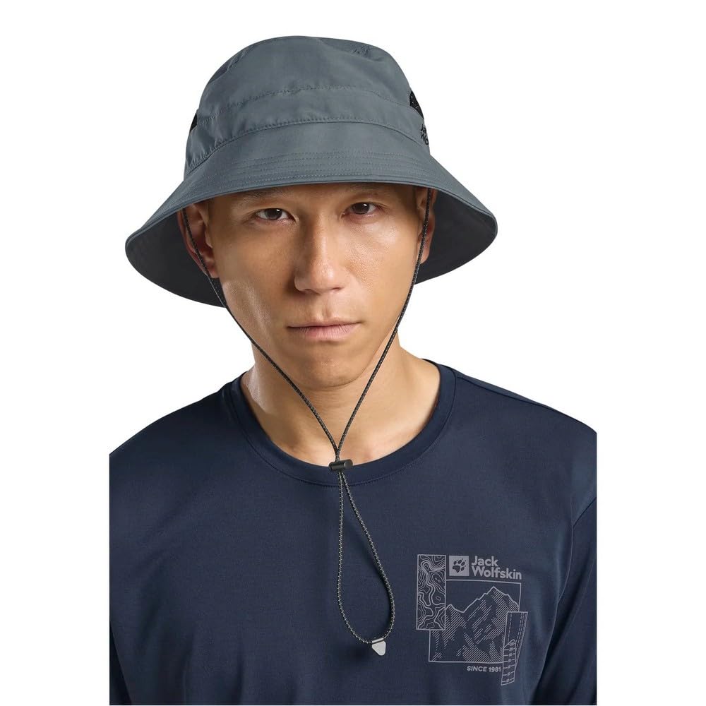 jack-wolfskin-vent-bucket-hat-sonnenhut-mit-vollkrempe-mesh-bel-ftung-uv-schutz image 7
