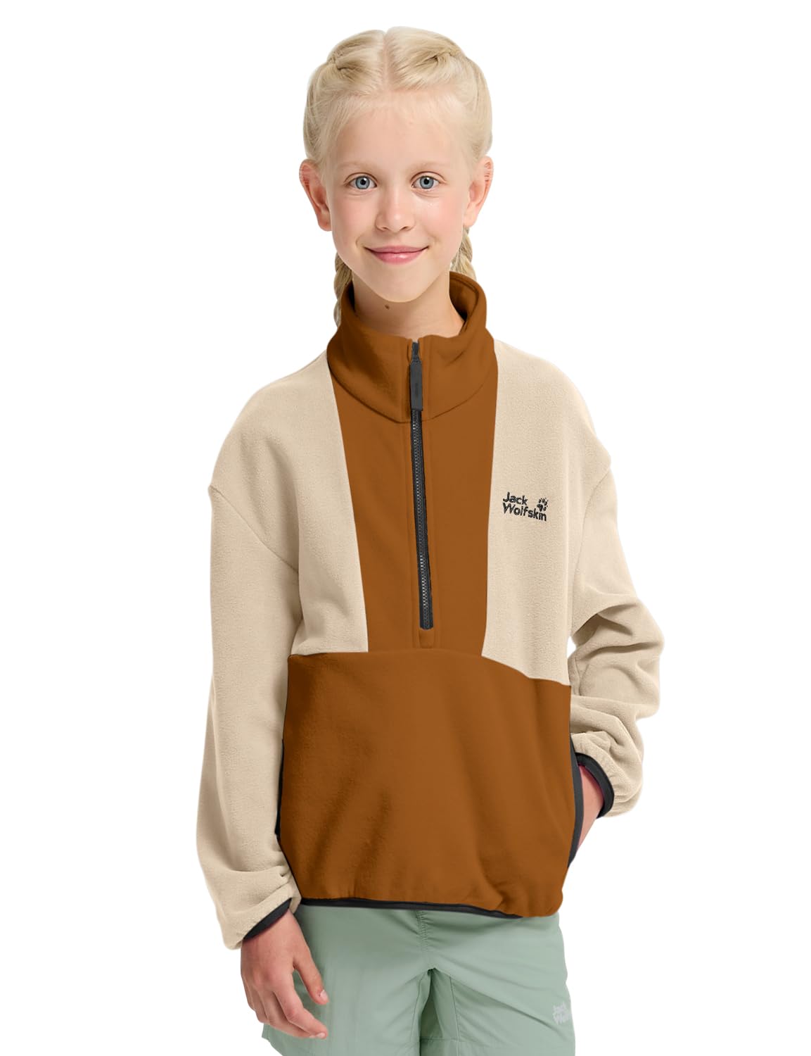jack-wolfskin-colorblock-taunus-hz-k-kinder-fleecepullover-mit-halbrei-verschlus image 3