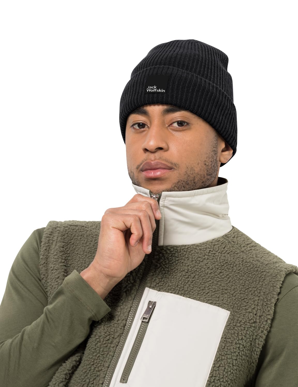 jack-wolfskin-pergamon-beanie-unisex-strickm-tze-winddicht-mit-texashield-fleece image 4