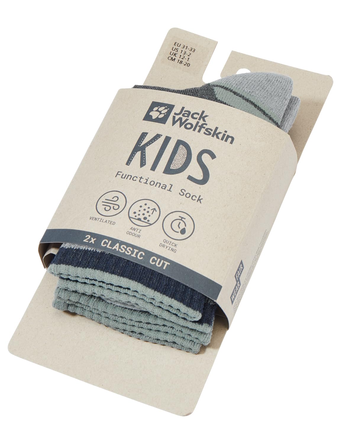 jack-wolfskin-hike-sock-cl-c-k-kinder-wanderstr-mpfe-gr-e-31-33-eu-dark-grey-lig image 2