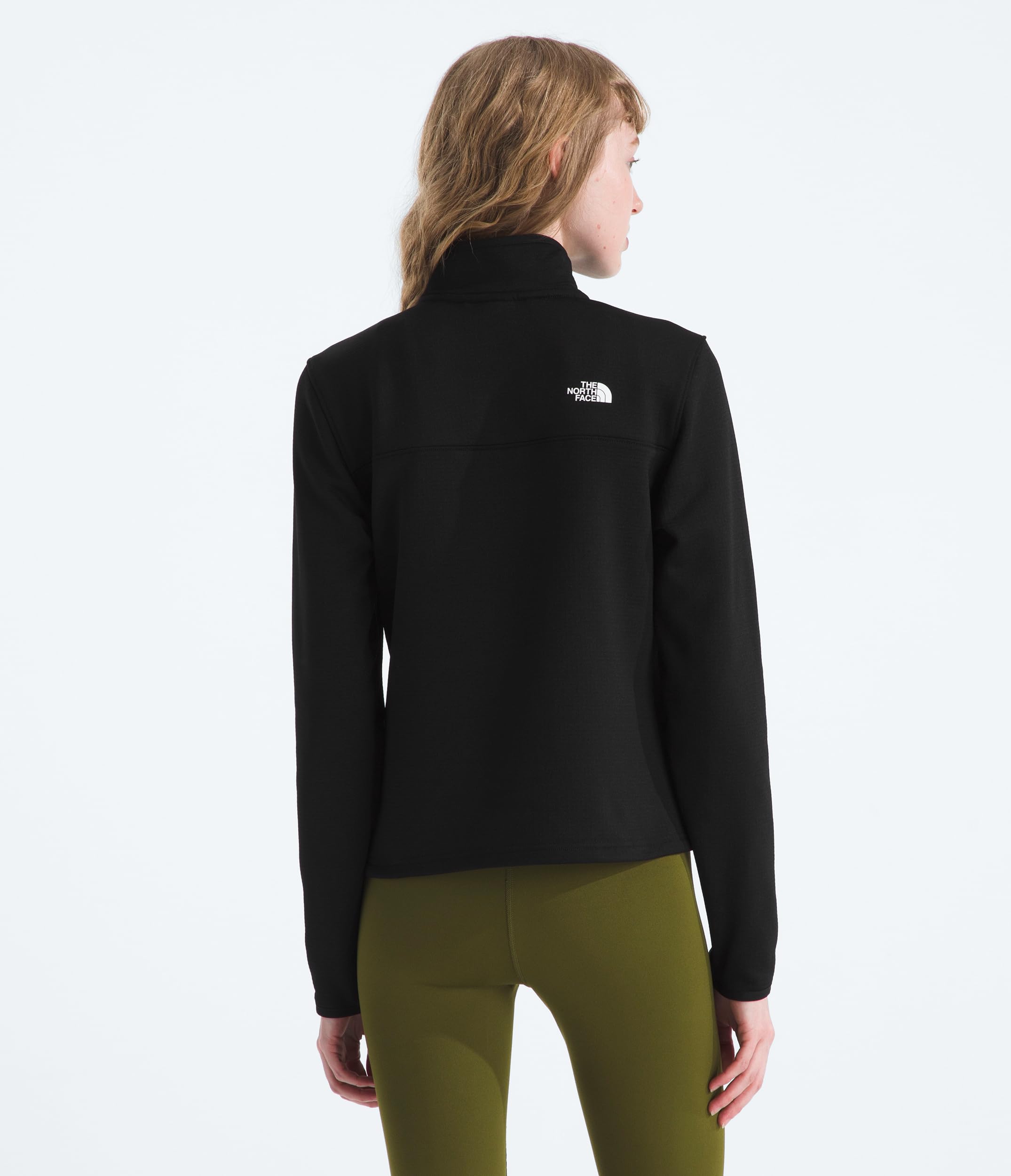 the-north-face-women-s-cedar-trail-grid-fleece-1-4-zip-damen-fleecejacke-mit-vie image 2
