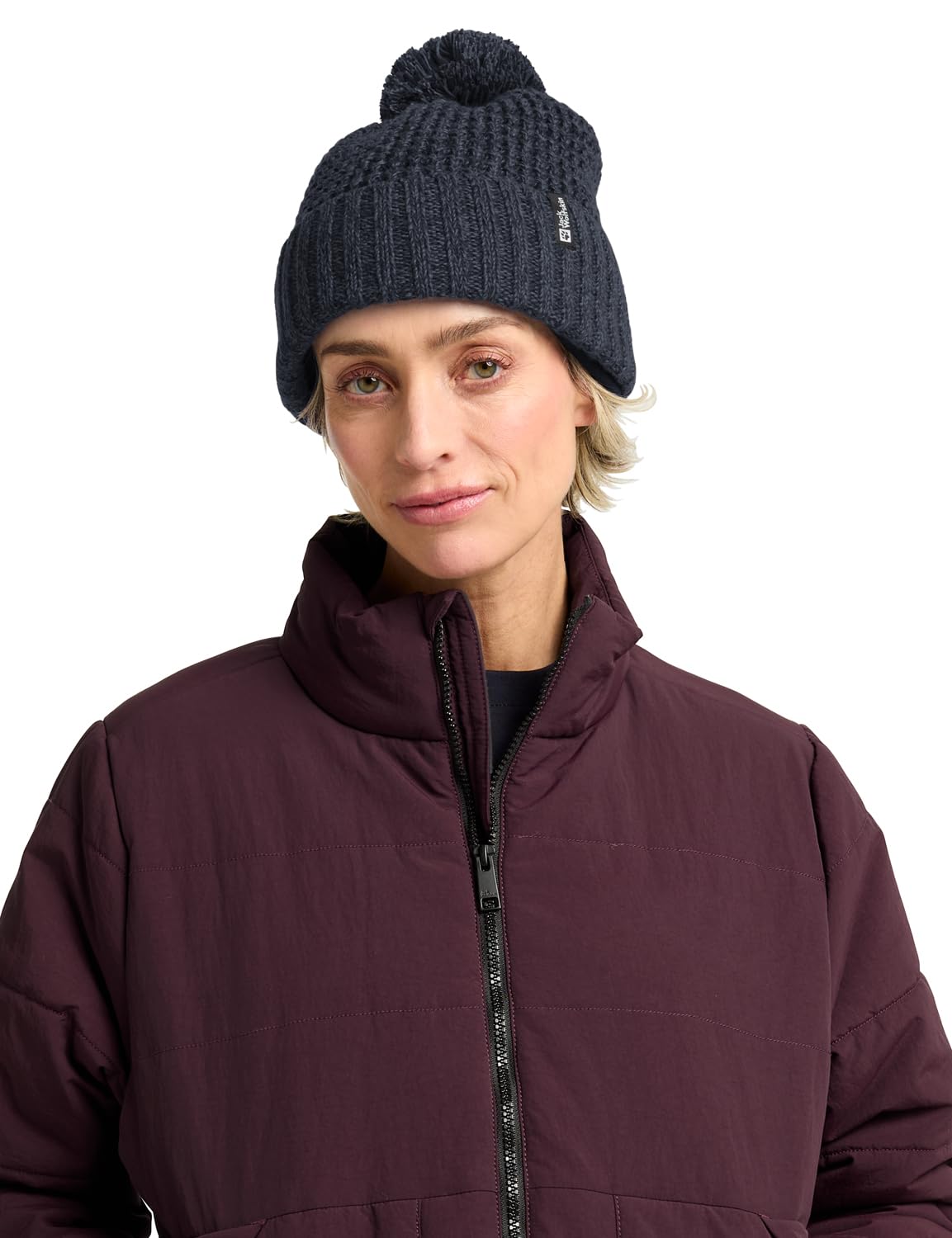 jack-wolfskin-medley-knit-beanie-unisex-strickm-tze-mit-zopfmuster-fleecefutter- image 3