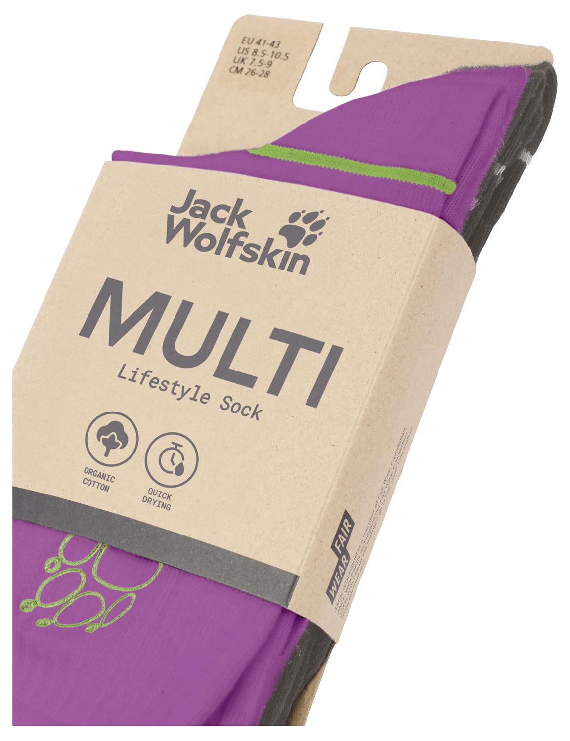 jack-wolfskin-paw-sock-cl-c-unisex-wanderstr-mpfe-atmungsaktive-trekkingssocken- image 2