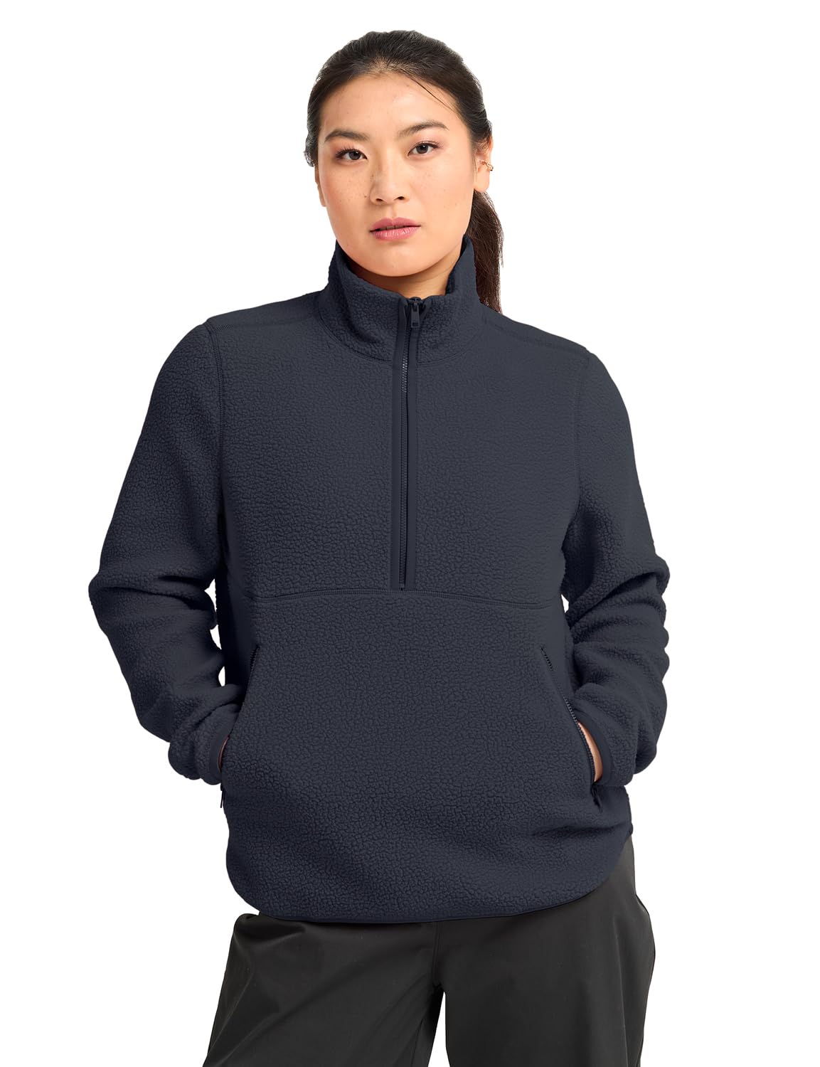 jack-wolfskin-lite-curl-hz-w-damen-fleecepullover-mit-halbem-rei-verschluss-aus- image 1