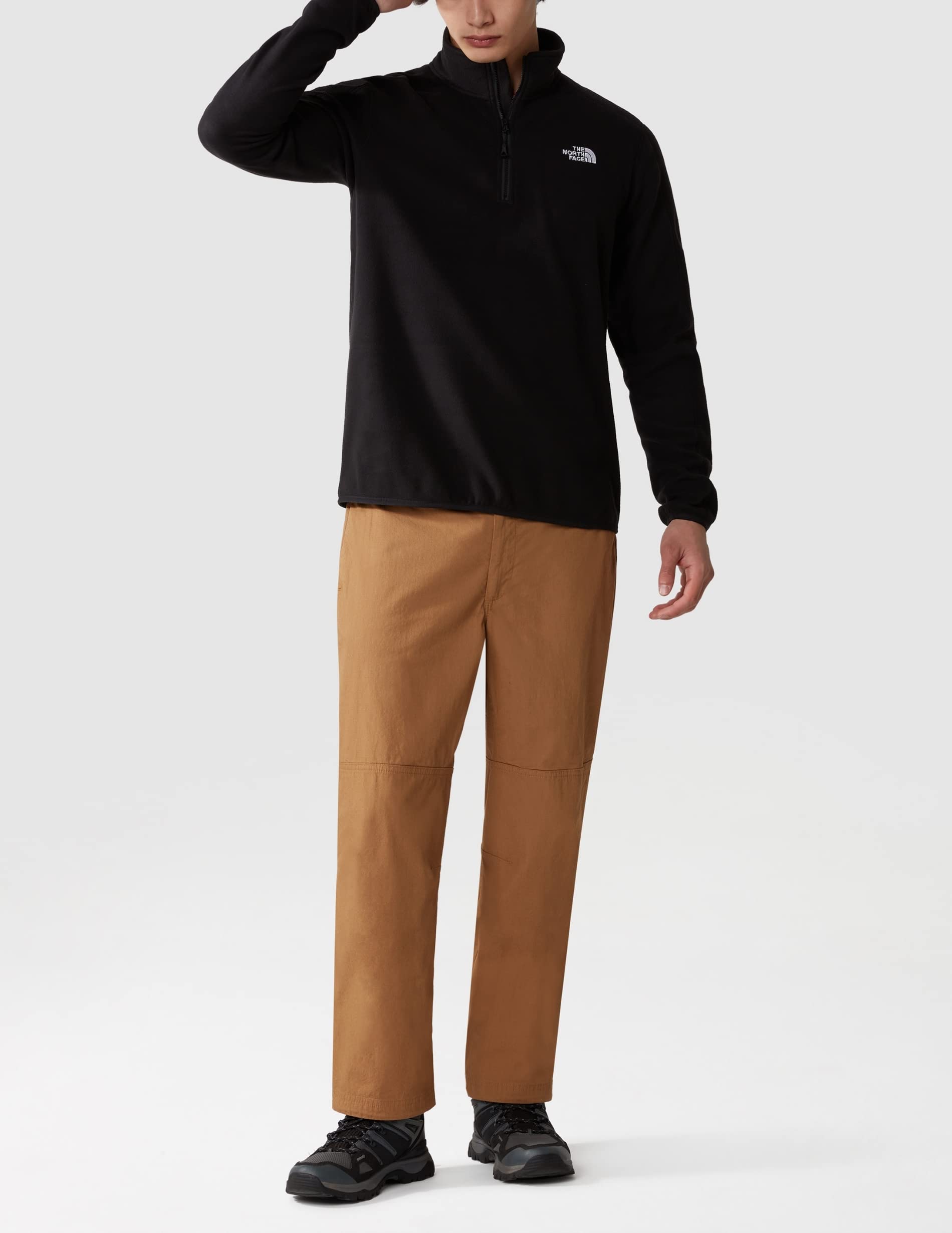 the-north-face-resolve-fleecepulli-herren-recyceltes-fleece-mit-viertelrei-versc image 2