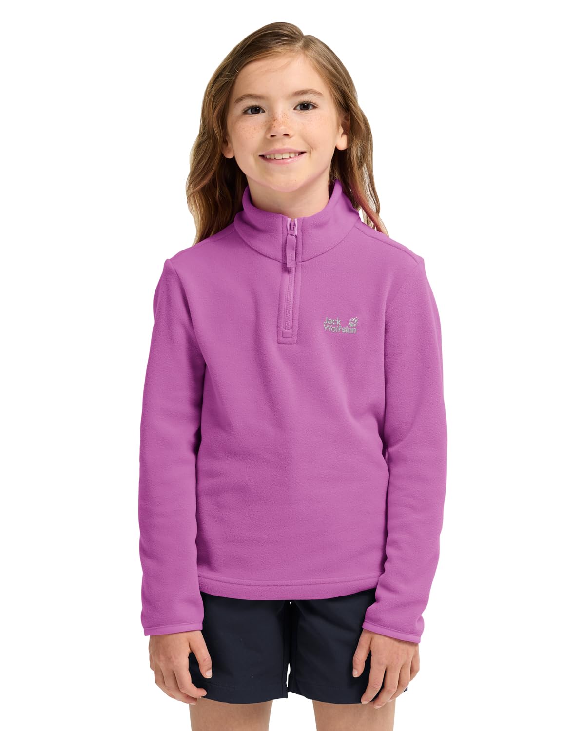 jack-wolfskin-taunus-100-hz-k-m-dchen-fleecepullover-kids-midlayer-mit-halbem-re image 7
