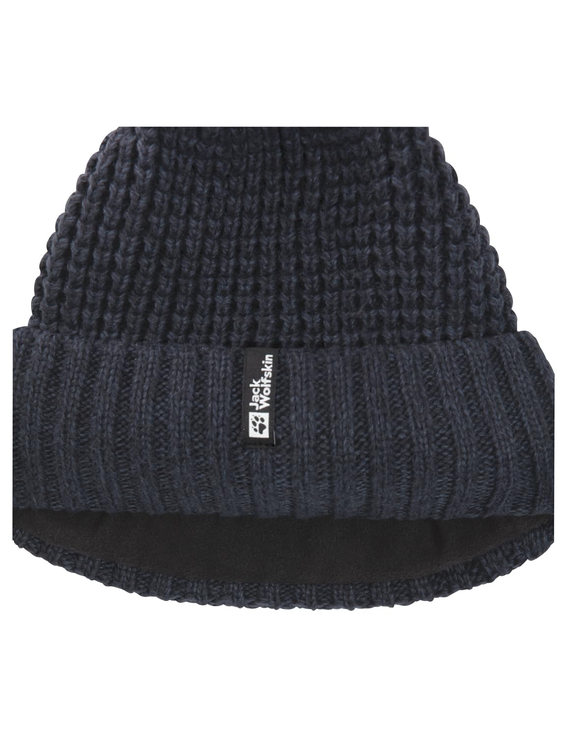 jack-wolfskin-medley-knit-beanie-unisex-strickm-tze-mit-zopfmuster-fleecefutter- image 2