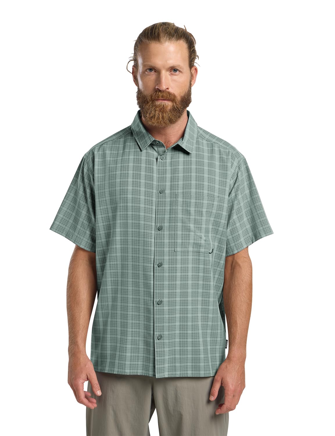jack-wolfskin-meseta-shirt-herren-kurzarmhemd-mit-brusttaschen-und-karomuster-te image 8