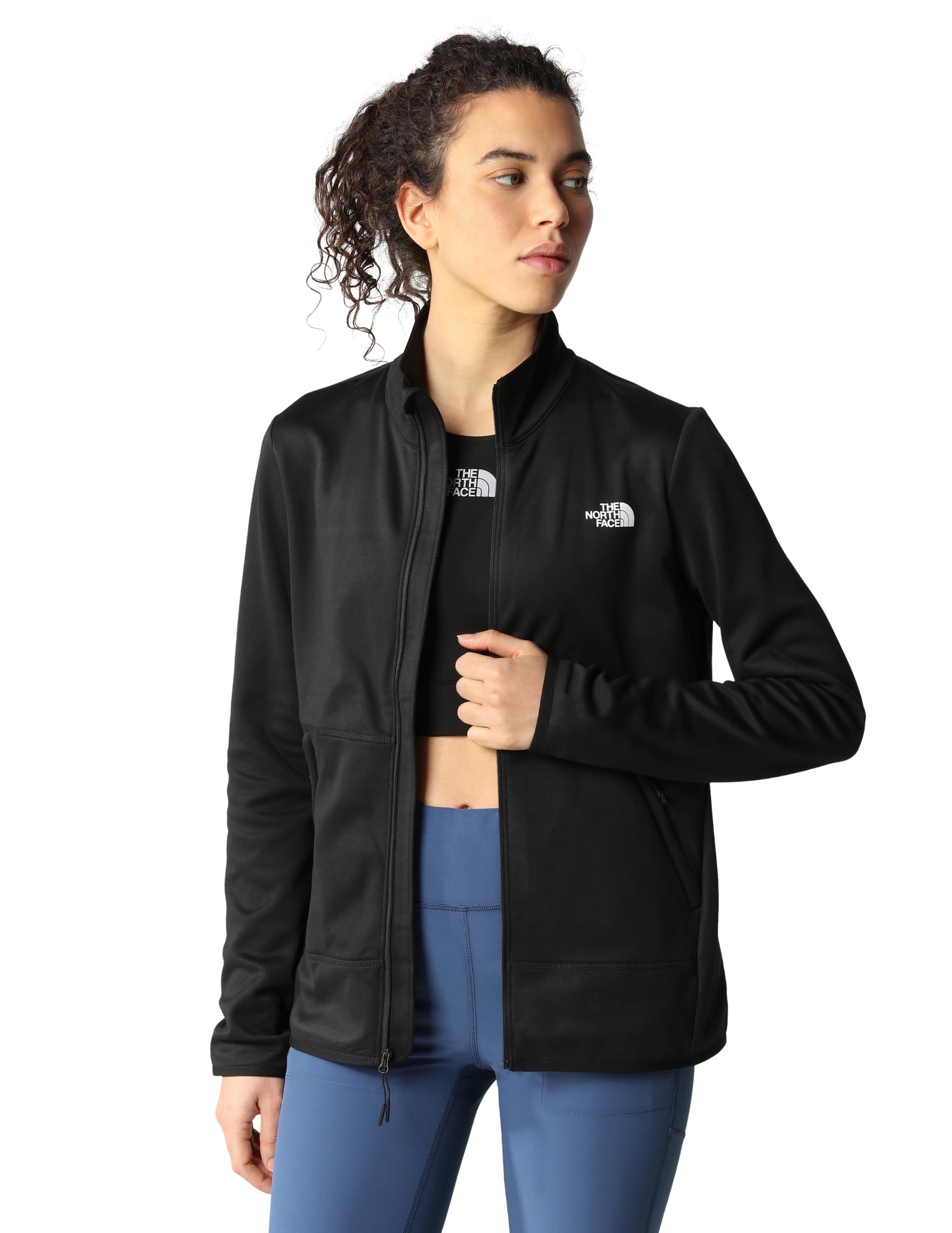 the-north-face-canyonlands-full-zip-fleecejacke-damen-slim-fit-teddyfleece-mit-d image 4