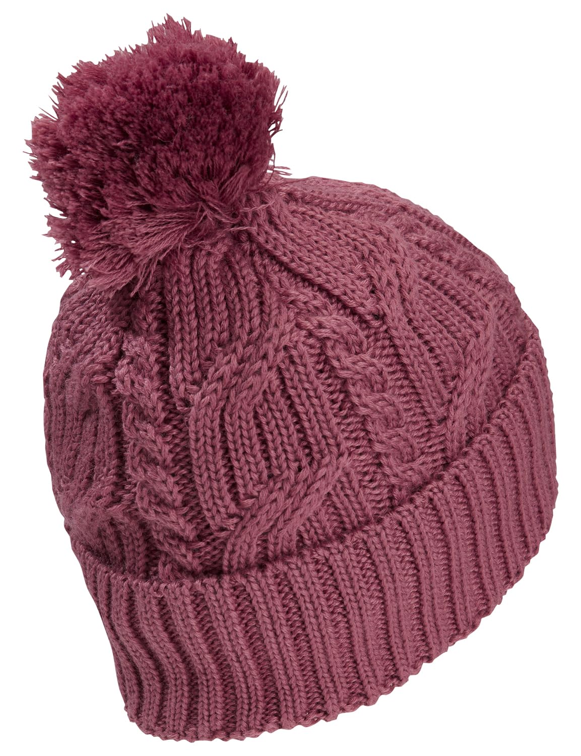 jack-wolfskin-pompom-beanie-unisex-m-tze-mit-zopfmuster-und-texashield-pro-fleec image 2