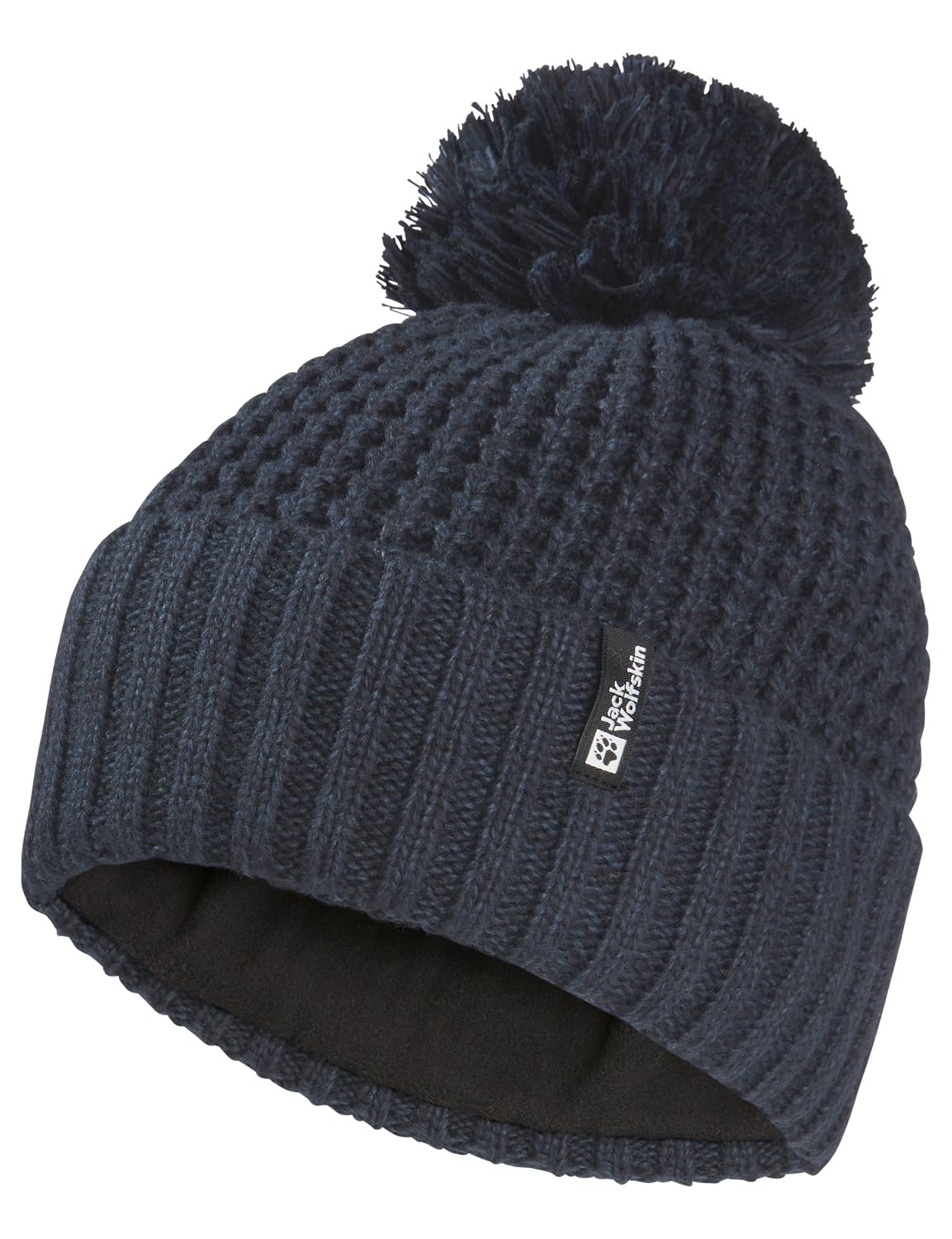 jack-wolfskin-medley-knit-beanie-unisex-strickm-tze-mit-zopfmuster-fleecefutter- image 1