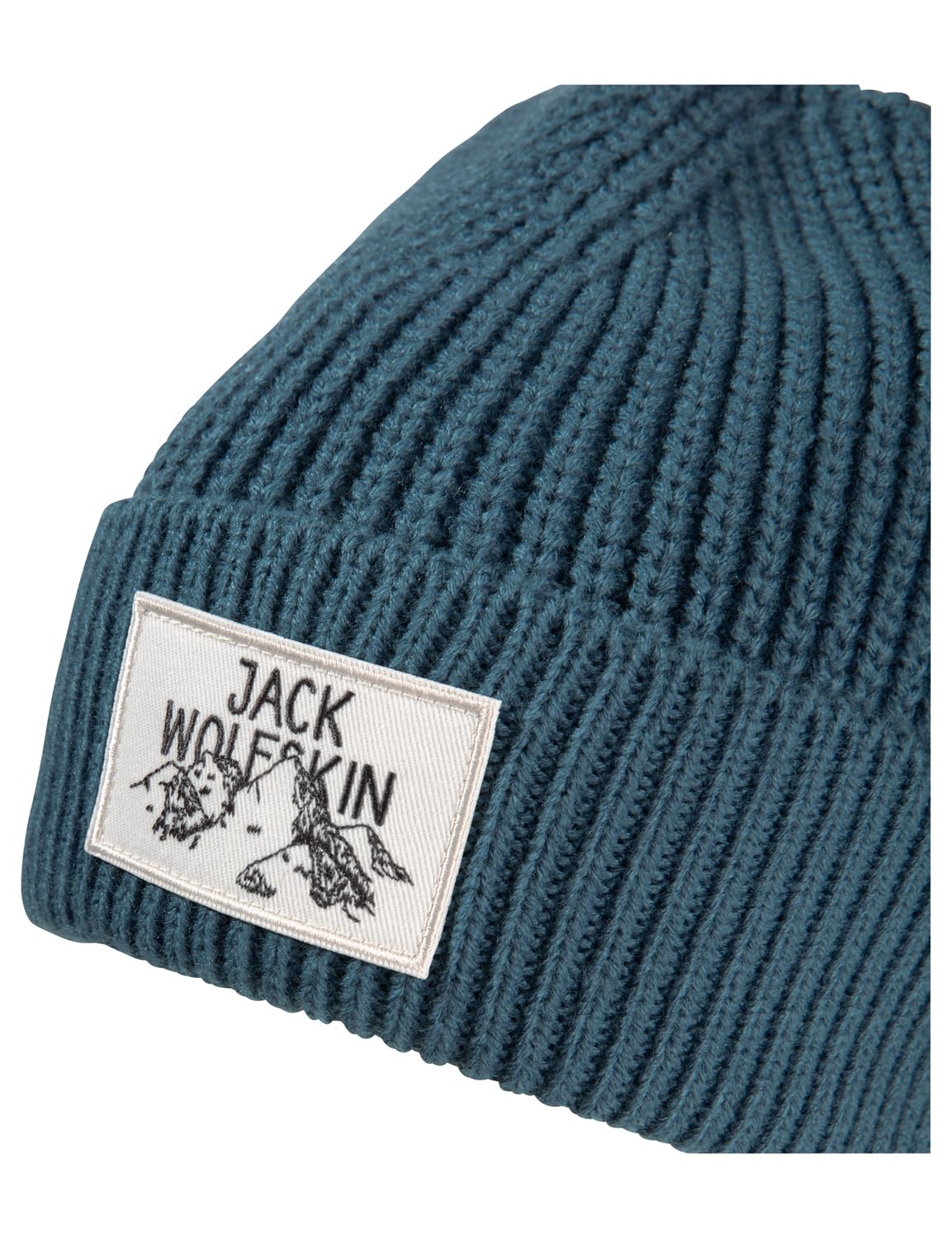 jack-wolfskin-badge-beanie-leichte-unisex-strickm-tze-mit-berg-logo-aluminium-bl image 5