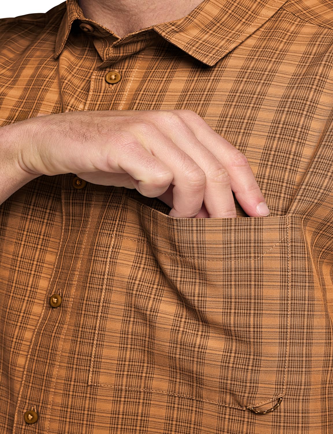 jack-wolfskin-meseta-shirt-herren-kurzarmhemd-mit-brusttaschen-und-karomuster-te image 3